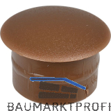Abdeckkappe f�r Blindl�cher, Au�en-� 10, Schaft-� 5, Kunststoff braun RAL 8007