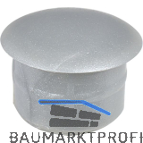 Abdeckkappe f�r Blindl�cher, Au�en-� 10, Schaft-� 6, Kunststoff silber RAL 9006