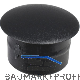 Abdeckkappe f�r Blindl�cher, Au�en-� 13, Schaft-� 8, Kunststoff schwarz RAL 9005