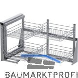 VS COR Fold Eckauszug Set Classic KB 900 mm links Silber