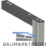 VOLPATO Stili Wandanbindung oben 295 mm Aluminium schwarz eloxiert