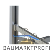 VOLPATO Stili Kleiderstange Set 900 mm, Aluminium schwarz eloxiert