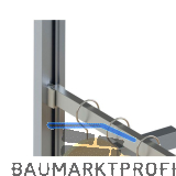 VOLPATO Stili Kleiderstange Set 1200 mm, Aluminium schwarz eloxiert