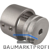 Wandscheiben 2-teilig 31 mm Aluminium Edelstahl-Effekt