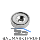 SUPERMAGNETE Topfmagnet mit Bohrung � 25 mm