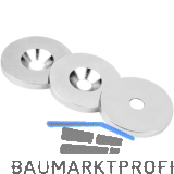 SUPERMAGNETE Metallscheibe mit Senkbohrung � 27 mm