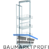 VS TAL Larder 5 Hochschrankauszug Set Saphir KB 400 mm Silber/Chrom