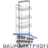 VS TAL Larder 5 Hochschrankauszug Set Saphir KB 400 mm Silber