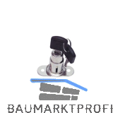 Zylinder Schiebet�r-Druckschloss zum Aufschrauben, Stahl vernickelt