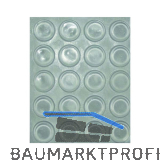 TDK1 T�ranschlagd�mpfer selbstklebend, rund, �13 x 4, Kunststoff transparent