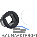 BACHMANN Einbaumodul PIX, f�r 1 Keystone-Modul, + Zierring schwarz, wei�