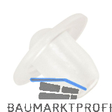 TD6 T�ranschlagd�mpfer zum Einbohren, �10.5 x 2,4 Bohrma� �5 x 6 transparent