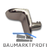 Steckbodentr�ger FIX 1, Bohr � 5 mm, Zink vernickelt, VPE 1000 ST