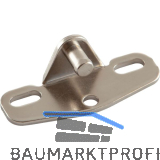 LAMP� Befestigungswinkel f�r Holzfront, Stahl vernickelt