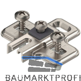 BLUM MODUL Kreuzmontageplatte, Stahl, EXPANDO, Distanz 0 mm