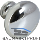 Knopf Pallas � 32 mm, Tiefe 27 mm, Zinkdruckguss verchromt poliert