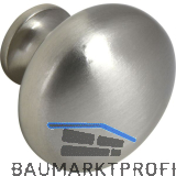 Knopf Pallas � 32 mm, Tiefe 27 mm, Zinkdruckguss vernickelt matt