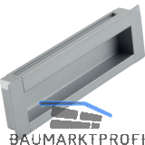 Muschelgriff Azha Breite 175 mm, Einlassma� 170x30x11 mm, Aluminium silberfarbig