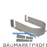 VOLPATO Syphonausschnitt Syphon flex Bodenst�rke 19 mm Kunststoff Grau