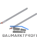 BLUM TANDEMBOX antaro L�ngsreling Set, NL 600, grau RAL 9006