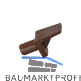 Steckbodentr�ger Winkel 2, Bohr � 5 mm, Kunststoff braun