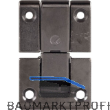 ITALIANA FERRAMENTA KIMANA Klappenband, 3-teilig, Zamak vernickelt dunkelgrau