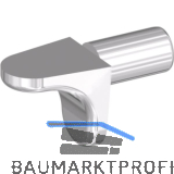 ITALIANA FERRAMENTA Steckbodentr�ger Winkel 1, Bohr � 5 mm, Zink vernickelt