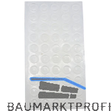 TDK T�ranschlagd�mpfer selbstklebend, rund, �10 x 1.0, Kunststoff transparent