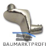 Steckbodentr�ger FIX 2, Fixierzapfen, Bohr � 5 mm, Zink vernickelt, VPE 1000 ST