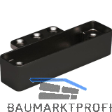 Bremsklappenhalter KIARO Alurahmen-Adapter, vernickelt schwarz
