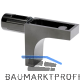 Steckbodentr�ger K-LINE 1 Zapfen 5 mm Zamak vernickelt schwarz
