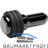 Glasbodentr�ger Petra zum Stecken, Bohr � 5 mm, Stahl vernickelt schwarz