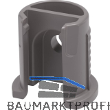 ITALIANA FERRAMENTA Einbohrteil Maori, Tablarst�rke 19 mm, Bohr � 11/14 mm, grau