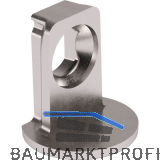 Tablar-Bodentr�ger Maori, Anschrauben, Tablarst�rke 19, Bohr � 3 mm, Zamak vern.