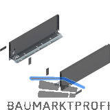 BLUM LEGRABOX pure Zarge H�he K, NL 400, Oriongrau-matt