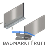 BLUM LEGRABOX pure Zarge H�he F, NL 400, INOX (Anti-Fingerprint)