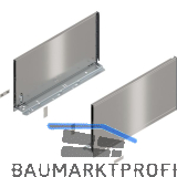 BLUM LEGRABOX pure Zarge H�he F, NL 450, INOX (Anti-Fingerprint)