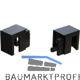 DOMUS LINE Aluprofil Andy Endkappe links, rechts schwarz