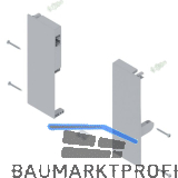 BLUM TANDEMBOX antaro Fronthalter H�he C, Kunststoff grau RAL9006