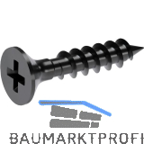 KIMANA Befestigungsschrauben 3,5 x 18 mm, schwarz