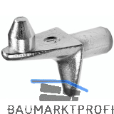 Steckbodentr�ger Winkel 3, Bohr � 5 mm, Zink vernickelt