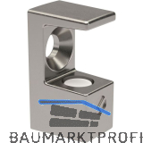 ITALIANA FERRAMENTA Glasbodentr�ger GRACE zum Schrauben Glas 8 mm, vernickelt