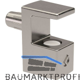 Glasbodentr�ger GRACE zum Stecken, 5-6 mm Glas, Zamak vernickelt