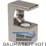 Glasbodentr�ger GRACE zum Schrauben, 5-6 mm Glas, Zamak vernickelt