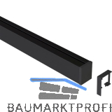 Linero MosaiQ Wandprofil 1500 mm Aluminium schwarz