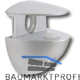 ITALIANA FERRAMENTA Glastablar-Klemmtr�ger Cobrone Glas 10 mm, verchromt poliert