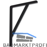 Konsole Schwerlast - Steg, H�he 295 mm, Tiefe 205 mm, Stahl schwarz pulverb.