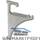 FONSEGRIVE Endst�ck Fritz 1 Paar H�he 50 mm, Kunststoff silberfarbig