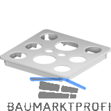 VS ADD Box-M Deckel gelocht 1x1 Grau