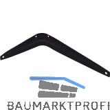 Konsole starr, H�he 110 mm, Tiefe 140 mm, Stahlblech schwarz pulverbeschichtet